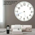 thumbnail image 3 of NOVELAR Wall Mount Projection Alarm Clock, 6.8 Inch with Remote & 4 Color Slides, Rotates 180° for Easy Viewing, Perfect for Nightstand or Office Desk, 3 of 7
