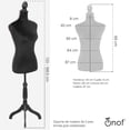 thumbnail image 4 of Maniqui Torso Femenino Afelpado Onof MTFAT Confección de Ropa Negro, 4 of 7