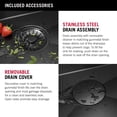 thumbnail image 4 of Delta 95B9031-30S-GS Rivet 30" Undermount Single Basin Stainless Steel Kitchen Sink - PVD, 4 of 7