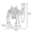 thumbnail image 4 of CoudarTitie Resin Camel Figurine Ornament for Living Room Bookshelf Desk Entrance Shelf Home Decoration Indoor Craft Animal Sculpture Knick Knack, 4 of 8