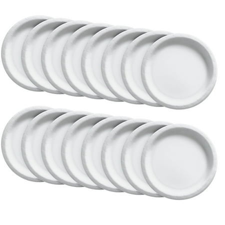 Party City Disposable Paper Plates, 16 Count (White) - Go Brightly Classic Everyday Lunch Paper Plates, 8.5" - Premium Party Supplies