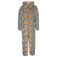 thumbnail image 6 of Taqqpue Women's Onesie Hooded Pajamas Fluffy Zipper Long Sleeve Fleece Jumpsuit Sleepwear, 6 of 9