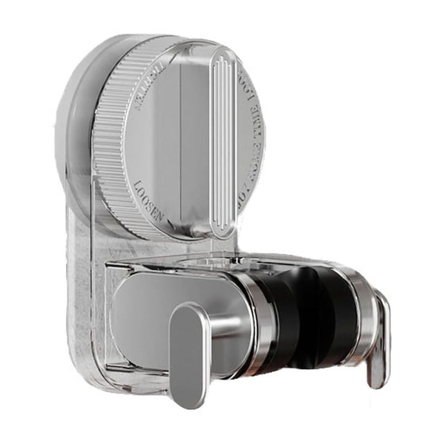 Suction Cup Shower Bracket,Adjustable Household Shower Holder,No Punch Movable Shower Seat,Plastic Rotatable Shower Rack,Easy Clean Bathroom Organizer,Strong Weight Capacity Shower Bracket