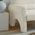 thumbnail image 5 of Zateety modern boucle accent chair with lumbar pillow for living room, 5 of 8
