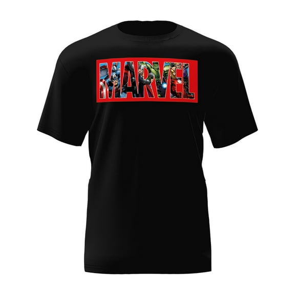 Marvel Logo Adult Tee Shirt, XS-XL (Unisex)