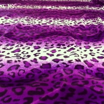 Decorative Silk Inc. VELBOA FAUX FUR LEOPARD ANIMAL PRINT FABRIC 58"/ 60" BY THE YARD (PURPLE)