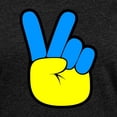 thumbnail image 3 of CafePress - Ukrainian Flag Peace Sign Ukraine Native H T Shirt - Womens Football Shirt, 3 of 4