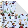 thumbnail image 5 of Hallmark Christmas Peanuts Wrapping Paper with Cut Lines on Reverse (Pack of 3, 105 sq. ft. ttl) Snoopy, Charlie Brown, Woodstock, 5 of 7