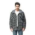thumbnail image 6 of Niumike Outdoor Casual Vintage Long Sleeve Plaid Flannel Button Down Shirt Jacket for Men, 6 of 7