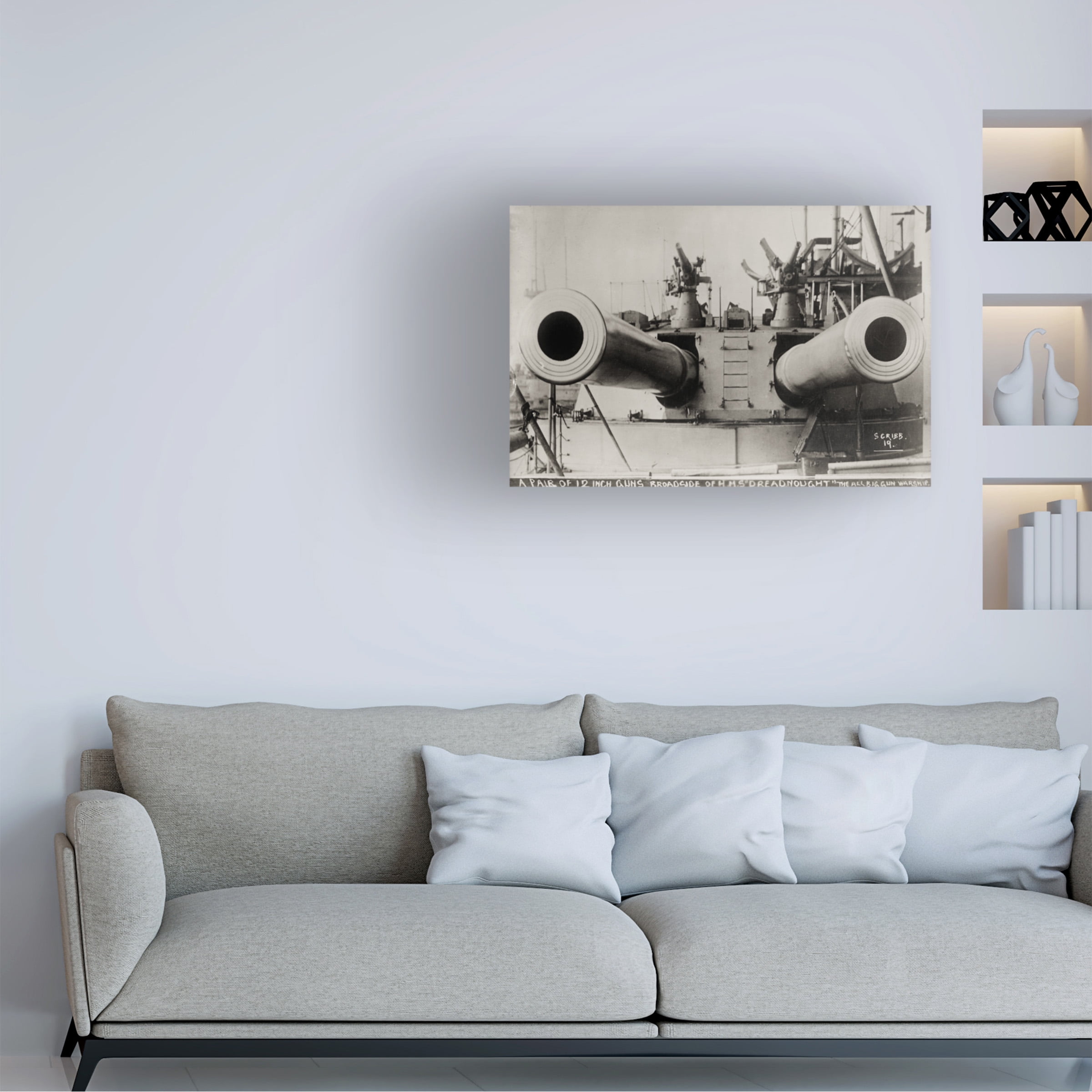 Print Collection 'Broadside of HMS Dreadnought' Canvas Art