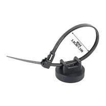 Pack of 12 Zip Tie Mounts, Cable Clips Organize and Secure Cable Wires with Powerful Multipurpose Cable Ties Mount Base for Electrical Wire