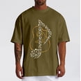 thumbnail image 2 of Xdzjlr T-Shirt Homme Usage Quotidien Col Rond Imprimé Instrument de Musique Respirant Chemises Homme,TTG, 2 of 5