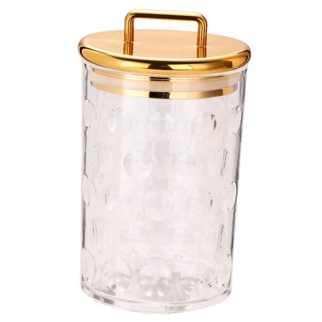Bote de almacenamiento acrílico, organizador creativo de cocina decorativa multipropósito con tapa sellada para bocadillos de dulces granos de café L