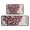 Pioneer Flower Floral, variant on Red and Gray Floral Pattern Kitchen Rugs Sets Of 2,Anti Fatigue Kitchen Mat Rugs Non Slip Washable,Decorative Kitchen Floor Mats for Kitchen,Sink,Laundry,17"X30" 17"X47"