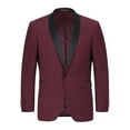 thumbnail image 3 of SH_201-8 Men's Slim Fit 2-Piece Shawl Lapel Tuxedo Suit, 3 of 4