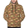 thumbnail image 4 of Hoodies for Men - Armadillo Floral 1 Long Sleeve Comfrt Men'S Fashion Hoodies & Sweatshirts, Sweatshirts for Men Hoodies Pullover Clothing Clothes with Pouch, 4 of 7