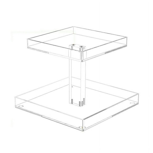 2-Tier Perfume Organizer for Dresser and Countertop, Sturdy Acrylic Bathroom Organizer Countertop Cosmetic Storage