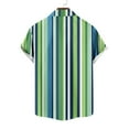 thumbnail image 6 of Men Shirt Men Shirts Casual Mens Button Up Shirt Short Sleeve Shirts for Men Men Casual Fashion Turndown Collar Stripe Printing Short Sleeve Button Shirt Blouse, 6 of 6
