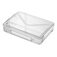 thumbnail image 6 of Tnobhg Storage Holder High Capacity Minimalist with Handle Flip Cover Large Mouth Save Space Wear-resistant Transparent Design ID Storage Box Household Products, 6 of 7
