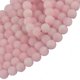 thumbnail image 2 of 6 mm Cabochon mate rosa piedras sueltas hebras de 15 '', 2 of 3