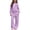 Purple, variant on CYRBOKO Girls Sweatsuits 2pcs Sets Size 6 T, Fleece-lined Warm Casual Long Sleeve Hoodie and Sweatpants Purple