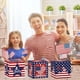 thumbnail image 4 of 12 Pc Flag Party Candy Box Recyclable Thank You Goodie Gift Treat Bags For Veterans Day Memorial Independence Retirement Party, 4 of 6