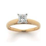 1/2 Carat Princess-Cut Diamond Solitaire