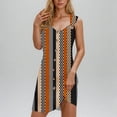 thumbnail image 1 of Ovzne Robes d'Été pour Femmes 2025 Robe d'Été Robe de Printemps et d'Été pour Femmes Vacances Bouton Col en V à Bretelles Robe Haut Robe de Printemps Liquidation, 1 of 6