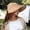 Beige, variant on Women Summer Wide Brim Straw Sun Hat Open Top Beach Travel Handmade Packable Ponytail Outdoor, Beige