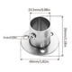 thumbnail image 4 of 26-27 2Pcs Wardrobe Rod Bracket - Steel Round Tube Holder for Closet, 4 of 5