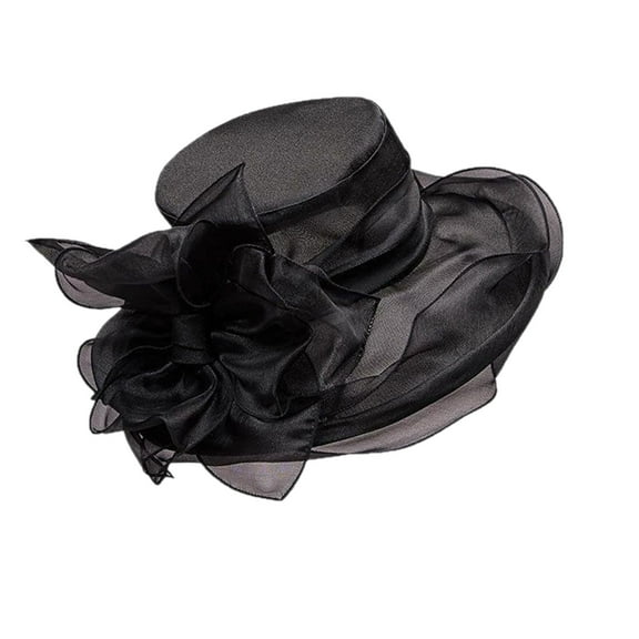 Moocorvic Fascinators Hats for Women 2025 Tea Party Hats Church Hats Headdress, Black