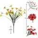 thumbnail image 3 of Protección exterior de flores artificiales violetas - Decoración realista de seda morada con pétalos realistas - 1 pieza, 3 of 4