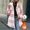 Pink, variant on Womens Plaid Sherpa Lined Coat Button Down Lapel Collar Mid Length Fleece Warm Winter Jacket Black M