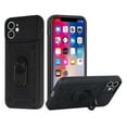 thumbnail image 6 of For iPhone SE 3 (2022) SE/8/7 ELITE Camera Push Magnetic Ring Stand Hybrid Case Cover - Black, 6 of 7