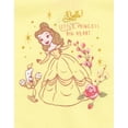 thumbnail image 5 of Disney Princess Belle Floral Bodysuit French Terry Bubble Shorts and Headband 3 Piece Outfit Set Newborn to Infant, 5 of 5