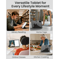 thumbnail image 6 of Callsky 14.1" Android 15 4G LTE Tablet with SIM Slot, 16GB RAM 256GB ROM, FHD+ Widevine L1, Up to 8H Battery, Case & Stylus, 6 of 8