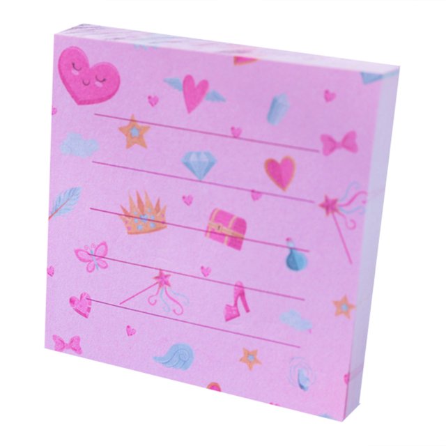 CAROOTU Mignon Bande Dessinée Note Autocollante Note Note Mémo Pad Planificateur 7x7cm 100 Feuille/pad pour la Papeterie