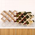 thumbnail image 2 of Cheers Creative Folding Red Wine Rack Wooden Durable Grape Liquor Holder Home Supply, 2 of 8