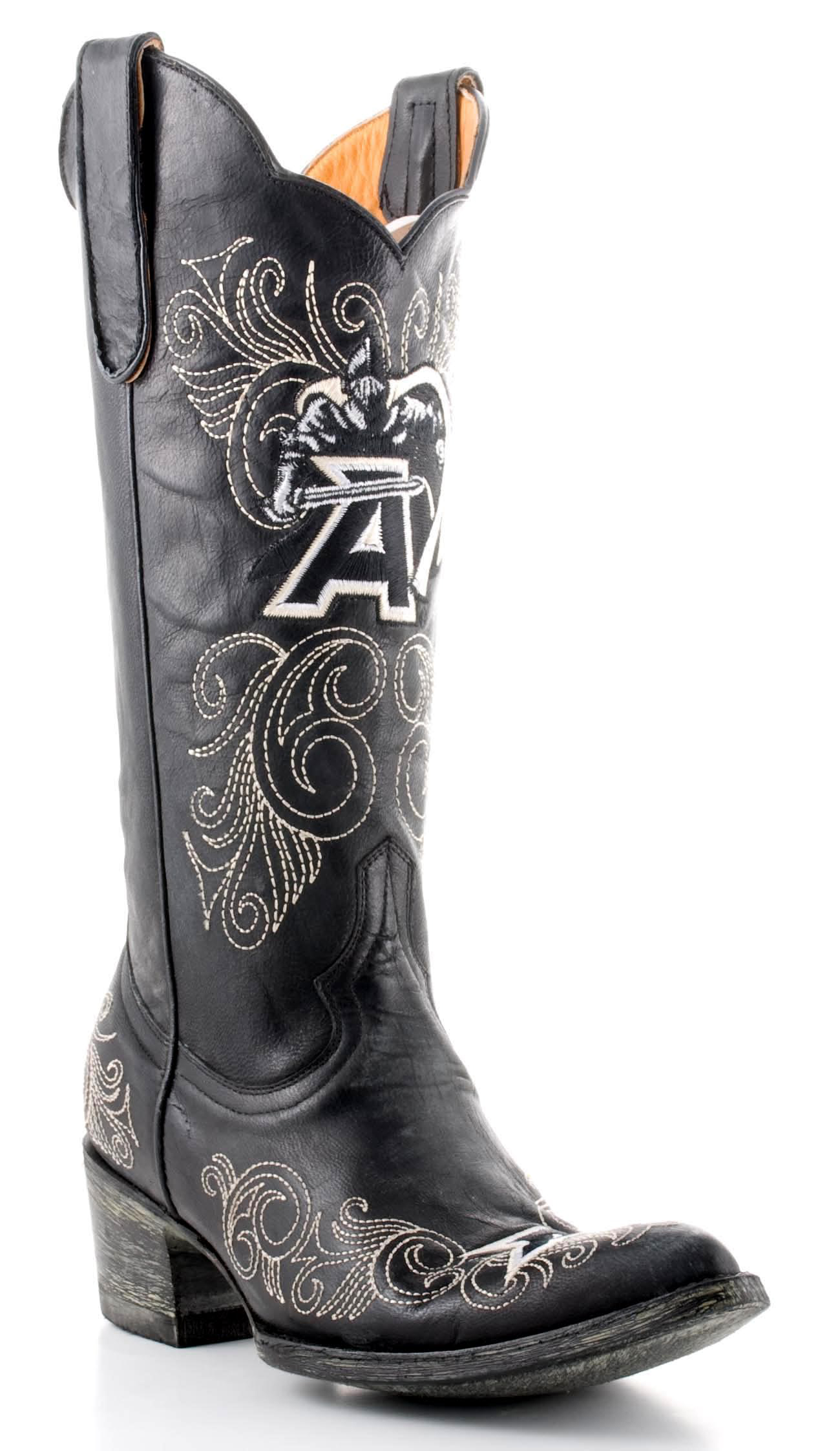 Gameday Boots Womens 13" Tall Leather Army Cowboy Boots ARM-L022 New by GameDay Boots