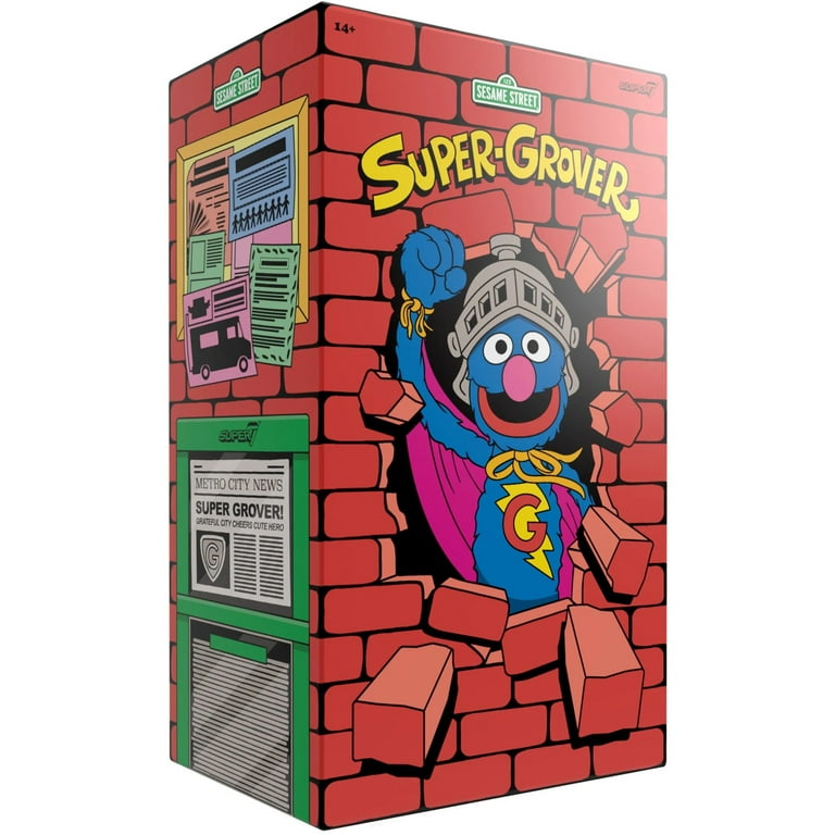 Super7 - Sesame Street - Supersize Vinyl Figure - Super Grover
