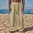 thumbnail image 2 of Zszcpp Work Pants Men Spring Autumn Athletic Recreation Sports Parrot Printed Breathable Lounge Trousers Casual Trouser, 2 of 5