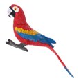 thumbnail image 1 of FELTECHELECTR Modelo de animal de simulación, adorable loro rojo, juguete, decoración de escritorio para que los niños jueguen., 1 of 7