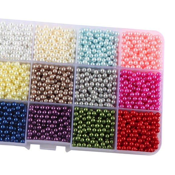 Colored Pearl Beads Non Holes Making Findings Assorted