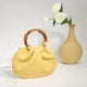 thumbnail image 3 of 4 Piezas Reemplazos de Resolver de Bolsa de Bambú Redondo de Madera Hecho una Mano Bolso Monedero Asas para la ElaboracióN de Bolsos, 3 of 8