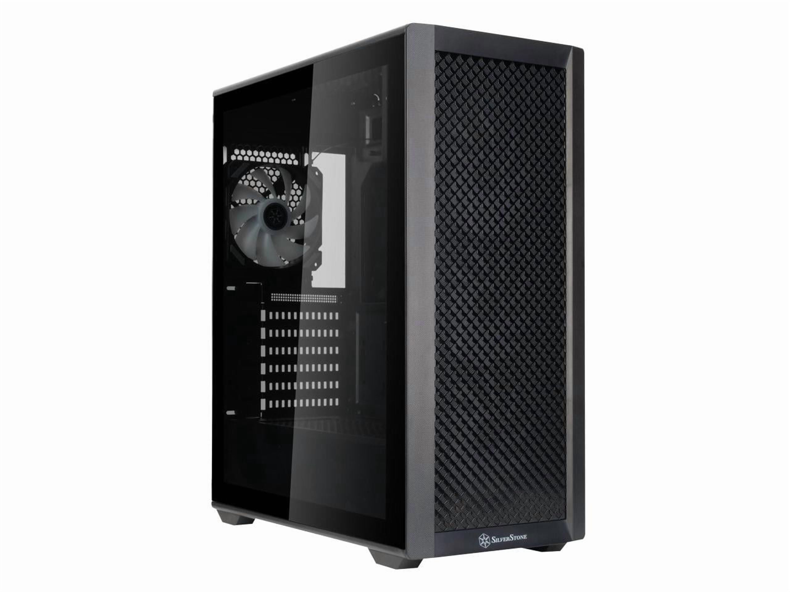 SilverStone Technology FARA 515XR Black Compact ATX Mid-Tower Chassis with Dual Radiator Support and Stunning Rainbow Lighting