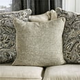 thumbnail image 4 of Furniture of America Impacta Transitional Chenille 3-Piece Sofa Set in Cream, 4 of 10