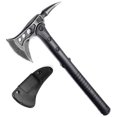 thumbnail image 1 of Hacha de camping de 2 piezas, Tomahawk de lanzamiento táctico con punta, hacha de supervivencia con funda, mango de fibra de nailon para supervivencia al aire libre, senderismo, camping (14,5 pulgadas) Sailing Electrónica, 1 of 5