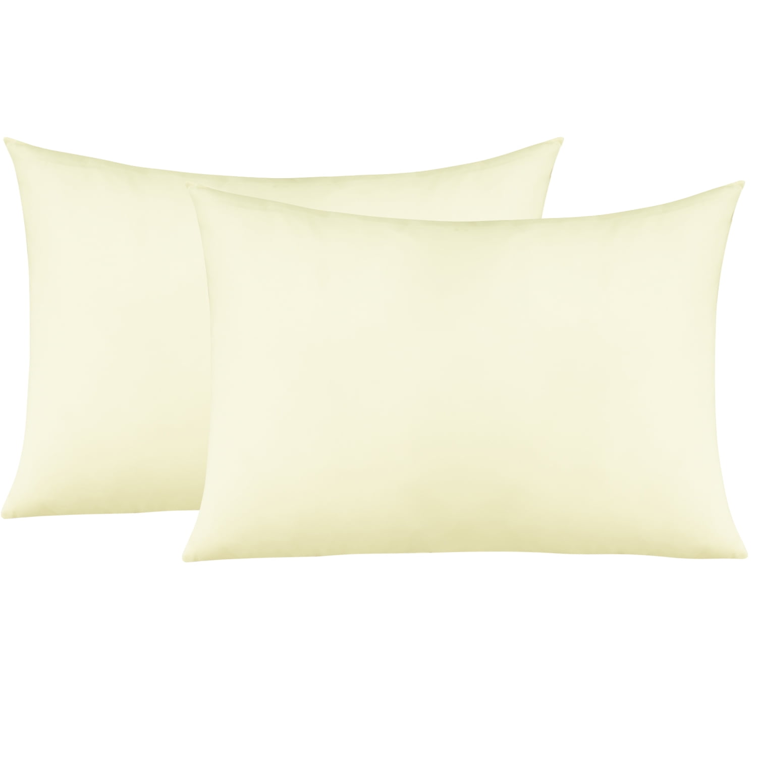 Microfiber Baby Pillowcases 2Pcs Zipper Closure Travel Pillow Covers 13"x18" 