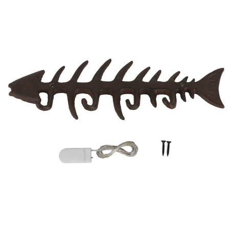 

Big sale Fishbone Hook Rack Industrial Style Personality Retro Wall Hanging Fishbone Towel Coat Hook Decorative Ornaments