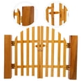 thumbnail image 3 of Dollhouse Accessory Wooden Gate Decoration Mini Courtyard Layout Wooden Gate Model, 3 of 6